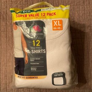 Fruit of the Loom Men’s A-shirts 12 pack.  Sz XL